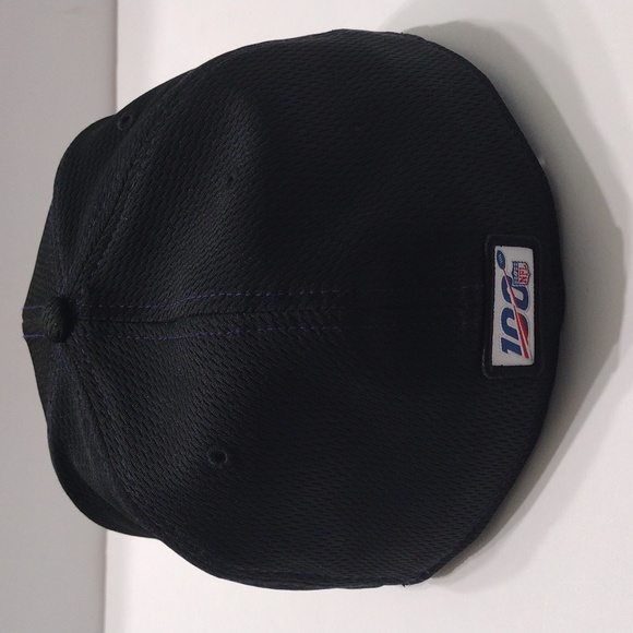 1996 Baltimore Ravens New Era 59FIFTY. Size 7 7/8 Fitted Hat Cap Black NFL 100 - Picture 5 of 11